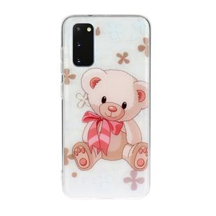 For Galaxy S20 Transparent TPU Mobile Phone Protective Case(Little Bear)
