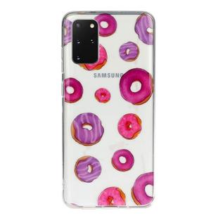 For Galaxy S20+ Transparent TPU Mobile Phone Protective Case(Donuts)