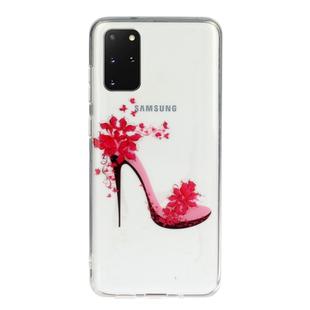 For Galaxy S20+ Transparent TPU Mobile Phone Protective Case(High Heels)