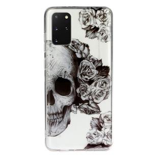 For Galaxy S20+ Transparent TPU Mobile Phone Protective Case(Skull)