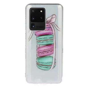 For Galaxy S20 Ultra Transparent TPU Mobile Phone Protective Case(Macaron)