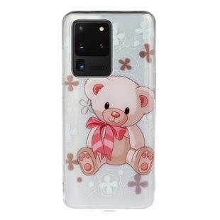 For Galaxy S20 Ultra Transparent TPU Mobile Phone Protective Case(Little Bear)