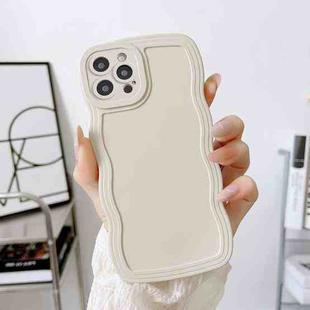 For iPhone 14 Pro Wave Edge Silicone Phone Case(White)