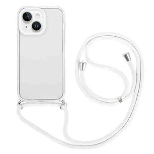 For iPhone 14 3 In 1 PC + TPU Transparent Phone Case(White)