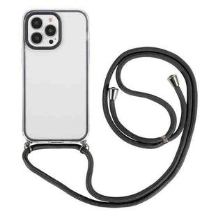 For iPhone 14 Pro Max 3 In 1 PC + TPU Transparent Phone Case(Black)