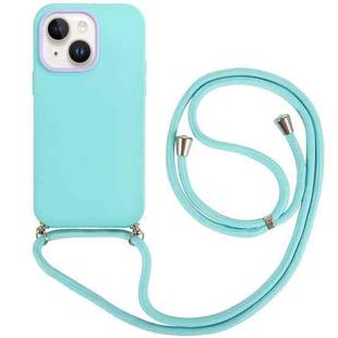 For iPhone 14 Plus 3 In 1 PC + TPU Solid Color Phone Case(Mint Green)