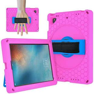 EVA + PC Tablet Case with Shoulder Strap For iPad Air / Air 2 / 9.7 2017 / 9.7 2018(Rose Red)