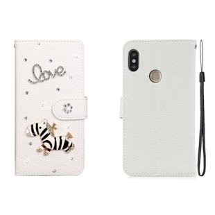 For Xiaomi Redmi Note 5 Horizontal Flip Solid Color Rhinestones Leather Case with Card Slot & Wallet & Holder(Trojan)