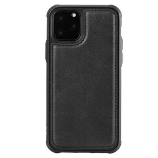 For iPhone 11 Pro Magnetic Shockproof PC + TPU + PU Leather Protective Case(Black)