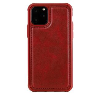 For iPhone 11 Pro Magnetic Shockproof PC + TPU + PU Leather Protective Case(Red)