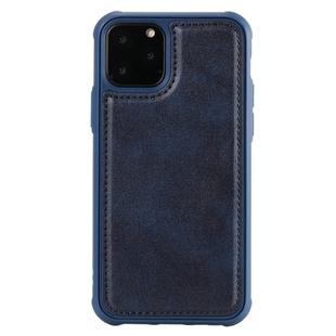 For iPhone 11 Pro Magnetic Shockproof PC + TPU + PU Leather Protective Case(Blue)