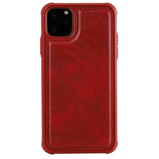 For iPhone 11 Pro Max Magnetic Shockproof PC + TPU + PU Leather Protective Case(Red)