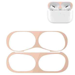 For Apple AirPods Pro 2 Wireless Earphone Protective Case Metal Sticker(Flesh Color)