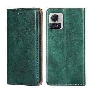 For Motorola Edge X30 Pro 5G / Edge 30 Ultra Gloss Oil Solid Color Magnetic Leather Phone Case(Green)