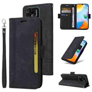 For Xiaomi Redmi 10C BETOPNICE Dual-side Buckle Leather Phone Case(Black)