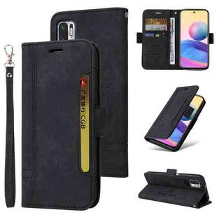 For Xiaomi Redmi Note 10 5G BETOPNICE Dual-side Buckle Leather Phone Case(Black)