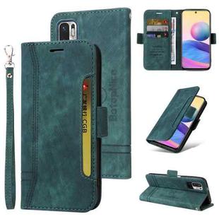 For Xiaomi Redmi Note 10 5G BETOPNICE Dual-side Buckle Leather Phone Case(Green)