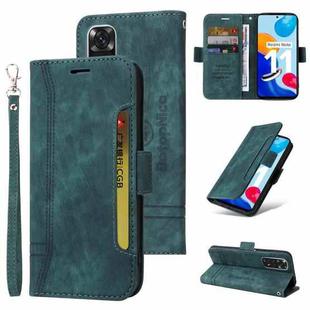 For Xiaomi Redmi Note 11 4G BETOPNICE Dual-side Buckle Leather Phone Case(Green)