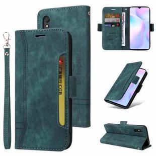 For Xiaomi Redmi 9A BETOPNICE Dual-side Buckle Leather Phone Case(Green)