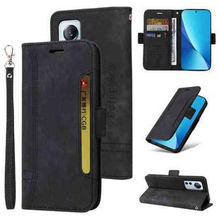 For Xiaomi 12 Lite BETOPNICE Dual-side Buckle Leather Phone Case(Black)