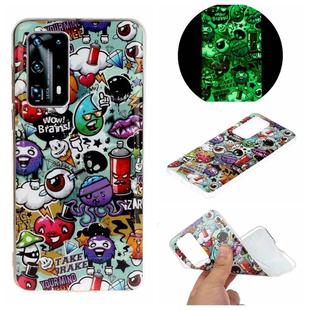 For Huawei P40 Plus Luminous TPU Mobile Phone Protective Case(Rubbish)