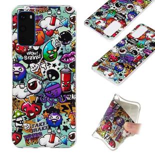 For Galaxy S20 Luminous TPU Mobile Phone Protective Case(Rubbish)
