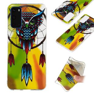 For Galaxy S20 Luminous TPU Mobile Phone Protective Case(Owl)