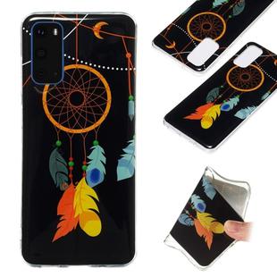 For Galaxy S20 Luminous TPU Mobile Phone Protective Case(Black Wind Chimes)