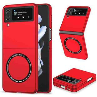 For Samsung Galaxy Z Flip4 Magsafe Magnetic Folding PC Phone Case(Red)