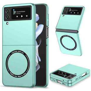 For Samsung Galaxy Z Flip4 Magsafe Magnetic Folding PC Phone Case(Light Blue)