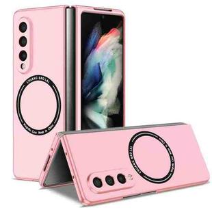 For Samsung Galaxy Z Fold3 5G Magsafe Magnetic Folding PC Phone Case(Pink)