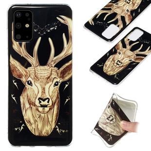 For Galaxy S20+ Luminous TPU Mobile Phone Protective Case(Deer Head)