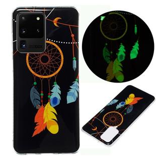 For Galaxy S20 Ultra Luminous TPU Mobile Phone Protective Case(Black Wind Chimes)