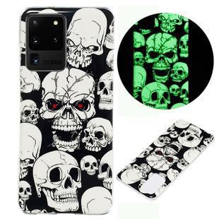 For Galaxy S20 Ultra Luminous TPU Mobile Phone Protective Case(Ghost Head)