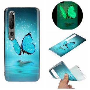 For Xiaomi Mi 10 Luminous TPU Mobile Phone Protective Case(Butterfly)