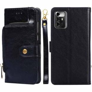 For ZTE Blade A72 5G Zipper Bag Flip Leather Phone Case(Black)