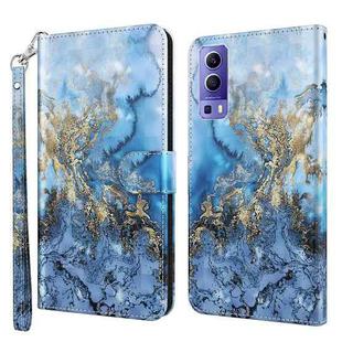 For vivo Y72 5G 3D Painting Pattern TPU + PU Leather Phone Case(Milky Way)