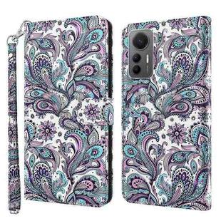 For Xiaomi 12 Lite 4G/5G 3D Painting Pattern TPU + PU Leather Phone Case(Swirl Pattern)