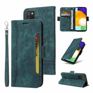 For Samsung Galaxy A03s 166mm BETOPNICE Dual-side Buckle Leather Phone Case(Green)