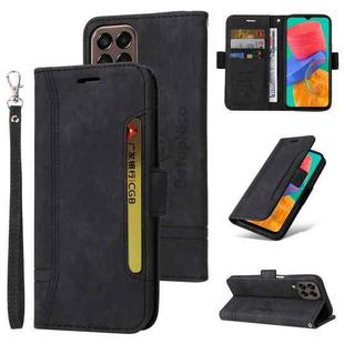For Samsung Galaxy M33 5G BETOPNICE Dual-side Buckle Leather Phone Case(Black)