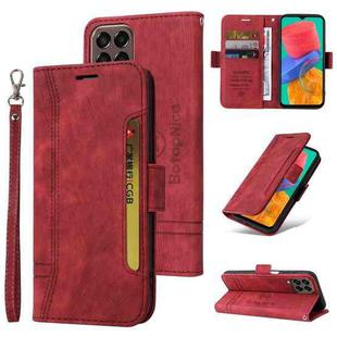 For Samsung Galaxy M33 5G BETOPNICE Dual-side Buckle Leather Phone Case(Red)