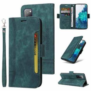 For Samsung Galaxy S20 FE BETOPNICE Dual-side Buckle Leather Phone Case(Green)