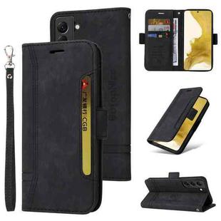 For Samsung Galaxy S22 5G BETOPNICE Dual-side Buckle Leather Phone Case(Black)