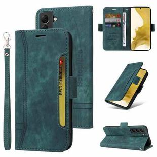 For Samsung Galaxy S22 5G BETOPNICE Dual-side Buckle Leather Phone Case(Green)