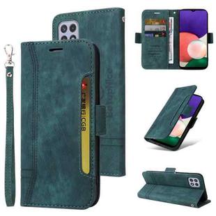 For Samsung Galaxy A22 5G BETOPNICE Dual-side Buckle Leather Phone Case(Green)