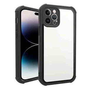 For iPhone 14 Pro Max Acrylic + TPU Shockproof Phone Case(Black)