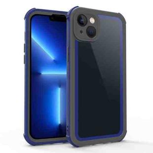 For iPhone 12 Acrylic + TPU Shockproof Phone Case(Sapphire Blue + Dark Grey)