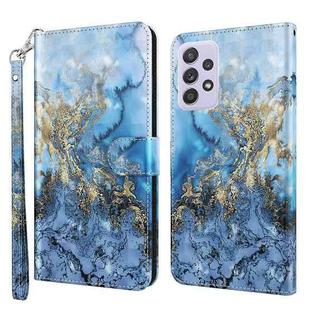 For Samsung Galaxy A23 4G/5G 3D Painting Pattern TPU + PU Leather Phone Case(Milky Way)