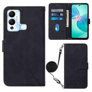 For Infinix Hot 12 Play / 12 Play NFC Crossbody 3D Embossed Flip Leather Phone Case(Black)