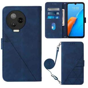 For Infinix Note 12 Pro 4G Crossbody 3D Embossed Flip Leather Phone Case(Blue)